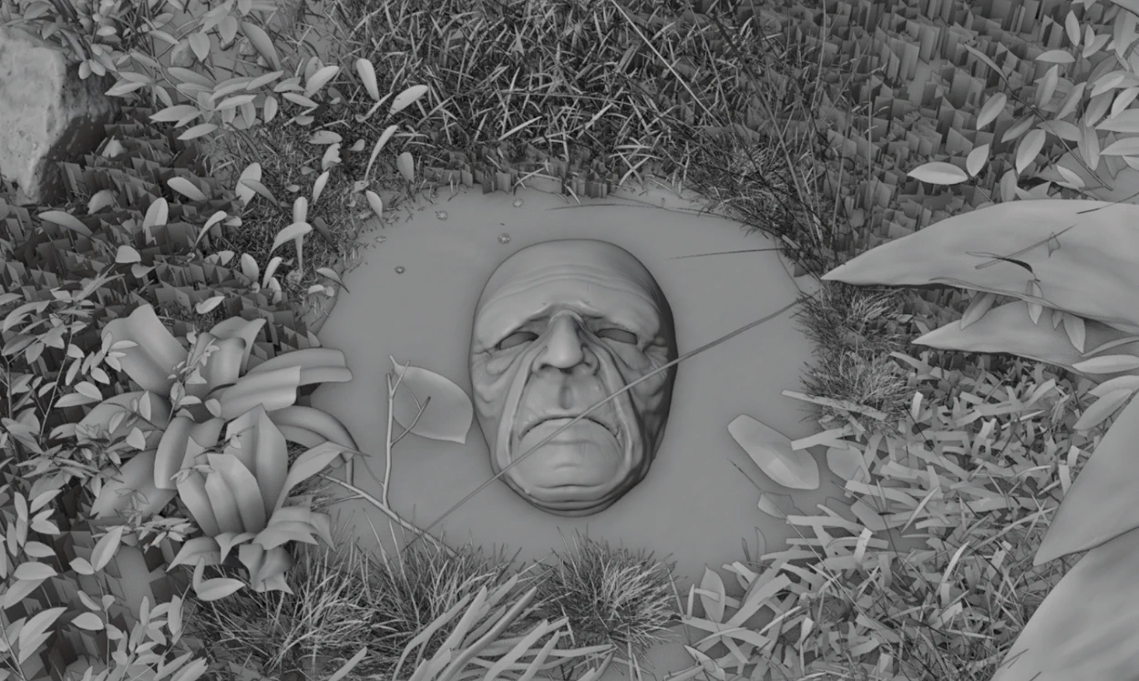 Old Buried — close detail